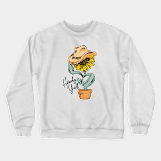 Howdy Y'all Sunflower Crewneck Sweatshirt